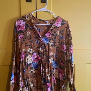 Floral Long Sleeve Blouse